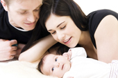 Young
                        Couple with baby